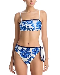 Floral Cascade Bikini Top