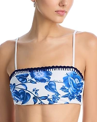 Farm Rio Floral Cascade Bikini Top