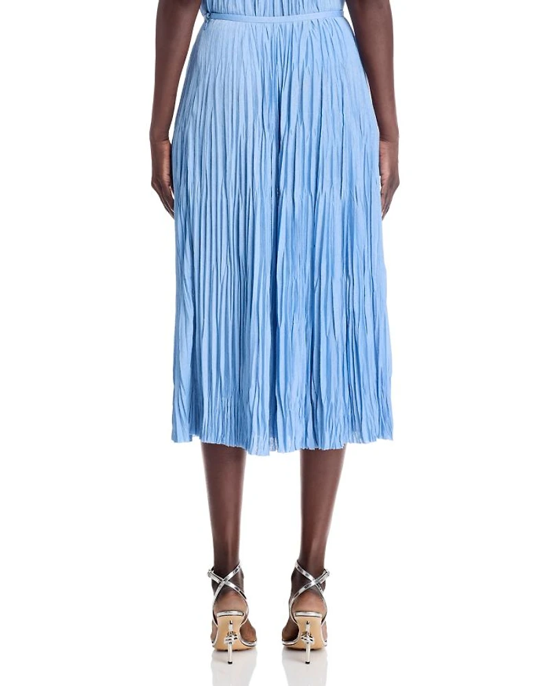 Rosalyn Pleated Midi Skirt