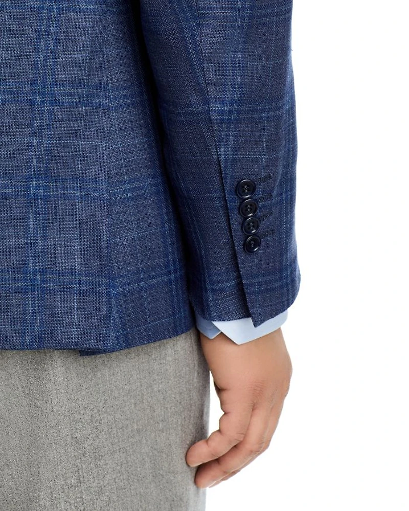 Siena Hopsack Plaid Regular Fit Sport Coat
