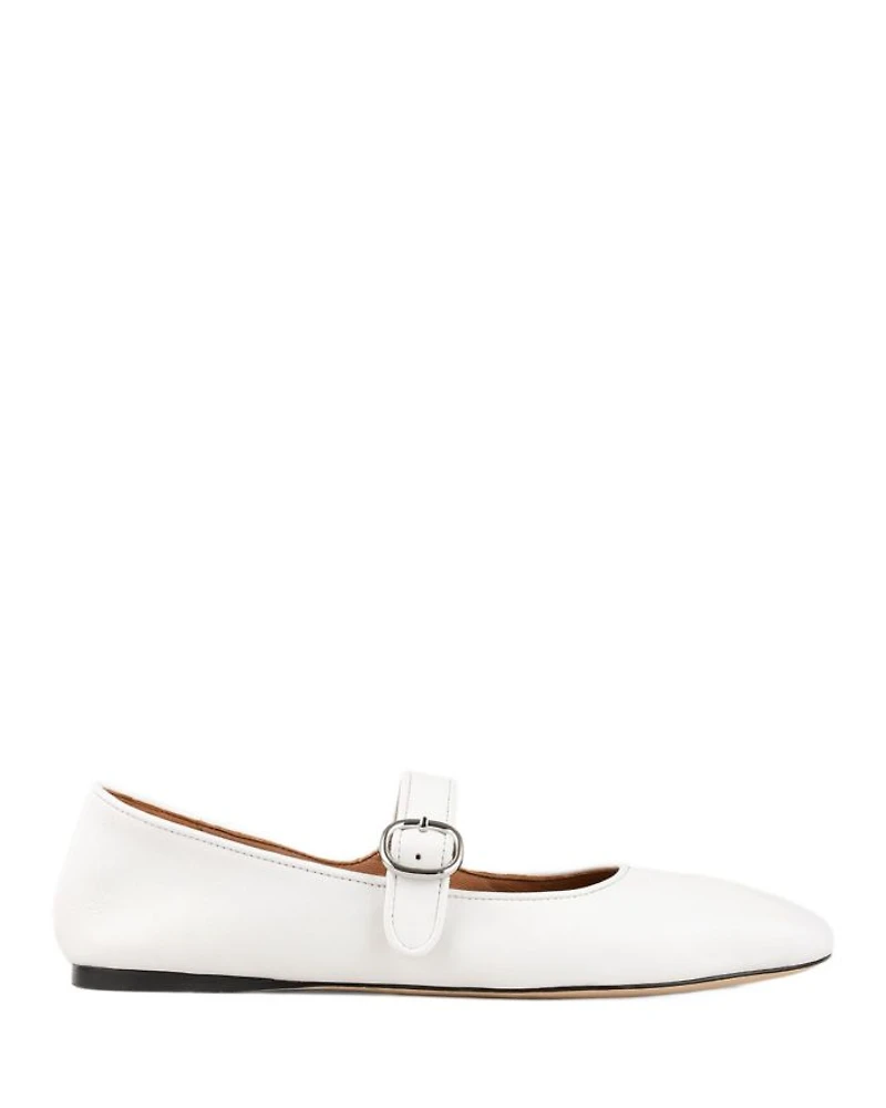 Women's Shiny Leather Ballet Flats
