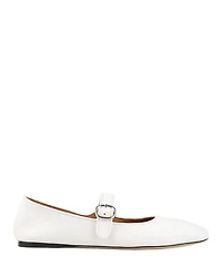 Women's Shiny Leather Ballet Flats