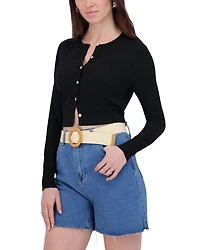 Checker Knit Cardigan