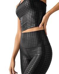 Caught The Midi Leggings Houndstooth