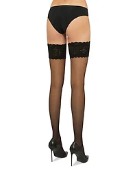 Satin Touch Stay-Up Thigh-Highs