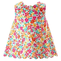 Girls' Leafy Floral Scalloped Short Set, Little Kid, Big Kid