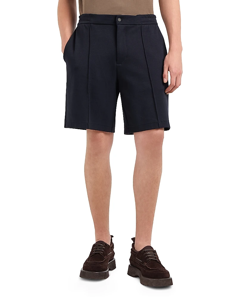 Emporio Armani Textured Elastic Waist Shorts