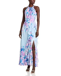 Eliza J Ruffled Gown