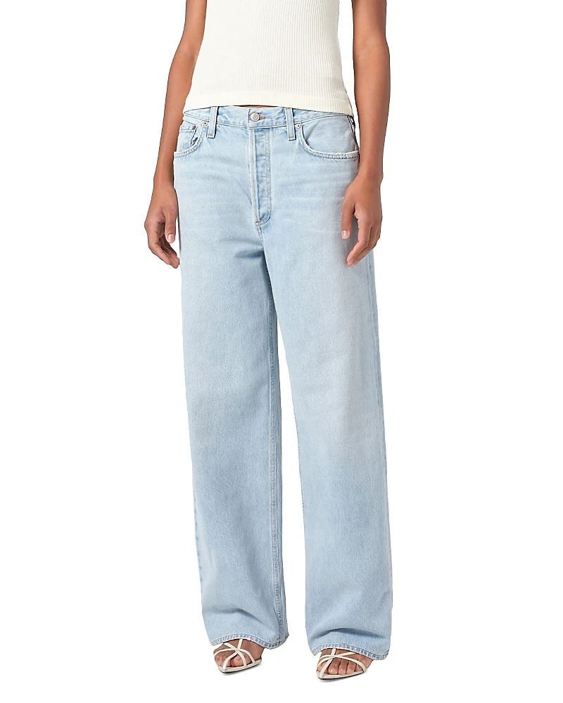 Agolde Low Rise Baggy Straight Leg Jeans