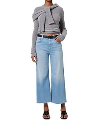 Lyra High Rise Wide Leg Crop Jeans Belmont