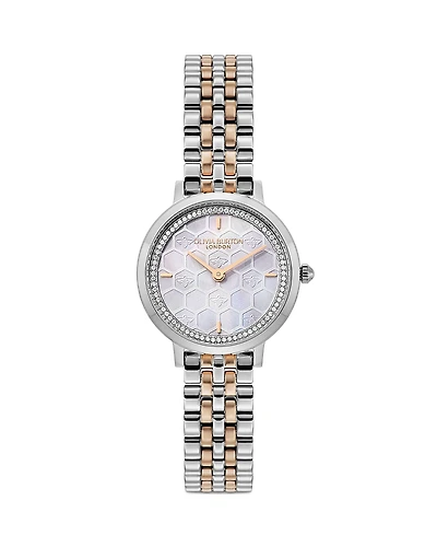 Olivia Burton Honey Comb Ultra Slim Watch, 28mm