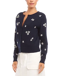 Embellished Cardigan Sweater