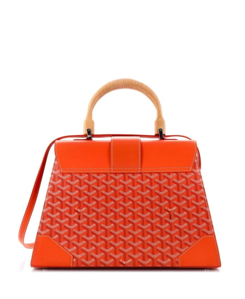 MM Saigon Top Handle Bag Coated Canvas with Leather