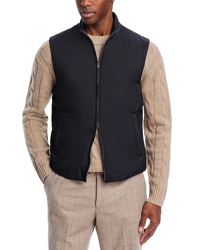 Herno Matte Nylon Vest with Light Padding