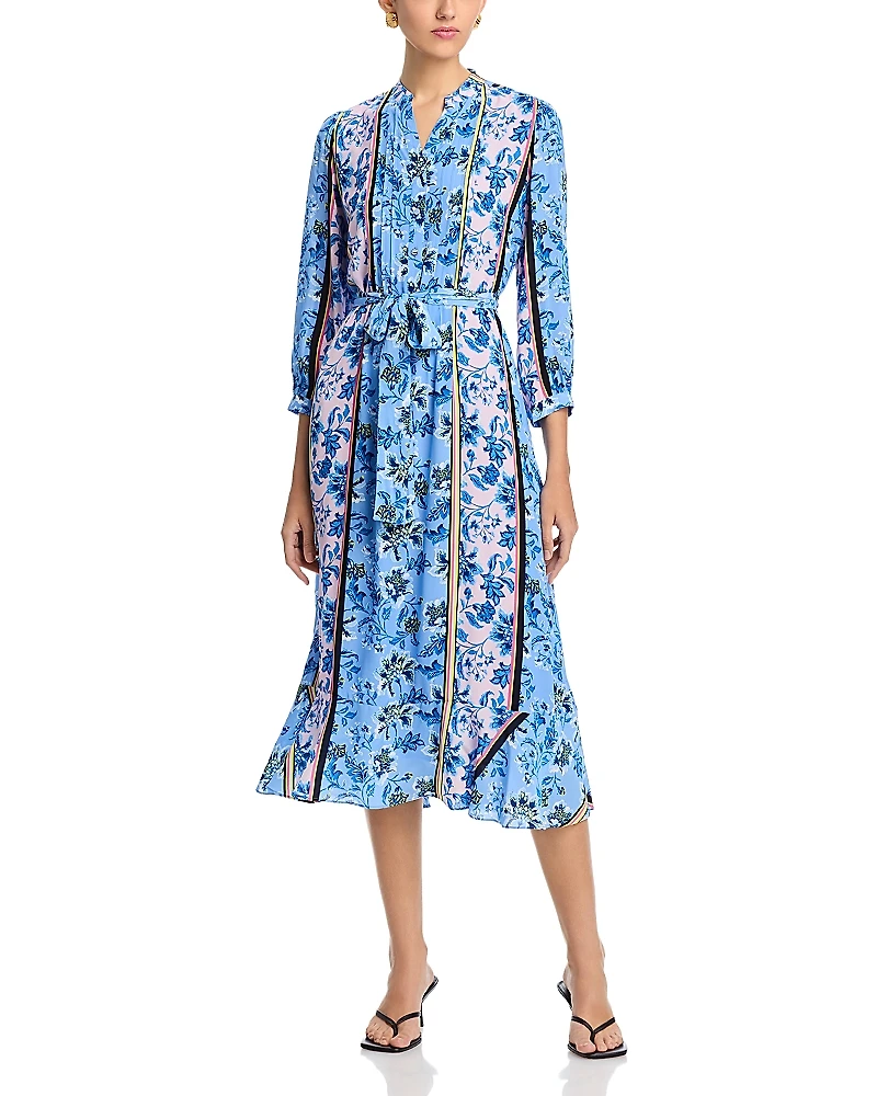 Elie Tahari The Mila Twilight Striped Printed Dress