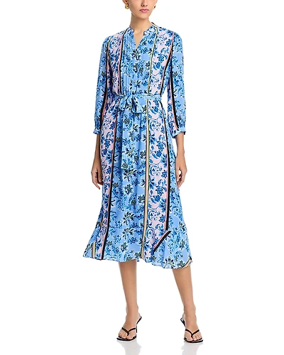 Elie Tahari The Mila Twilight Striped Printed Dress