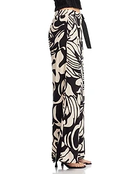 Tie Belt Baggy Pants