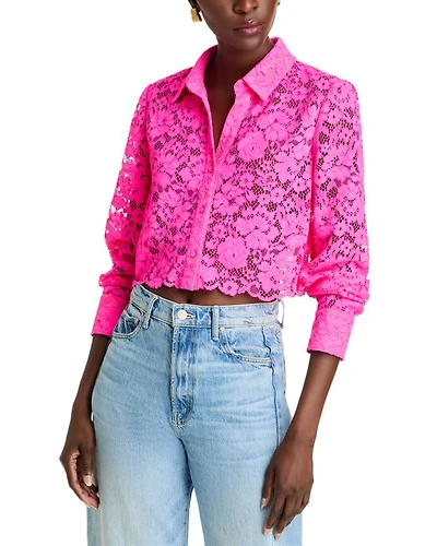 Akemi Cropped Button Front Top
