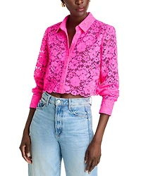 Akemi Cropped Button Front Top