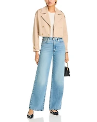 Kento Crop Trench Jacket