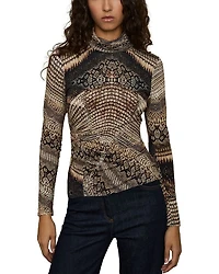 Naomi Snake Print Top