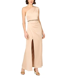 Aidan Mattox One Shoulder Dress