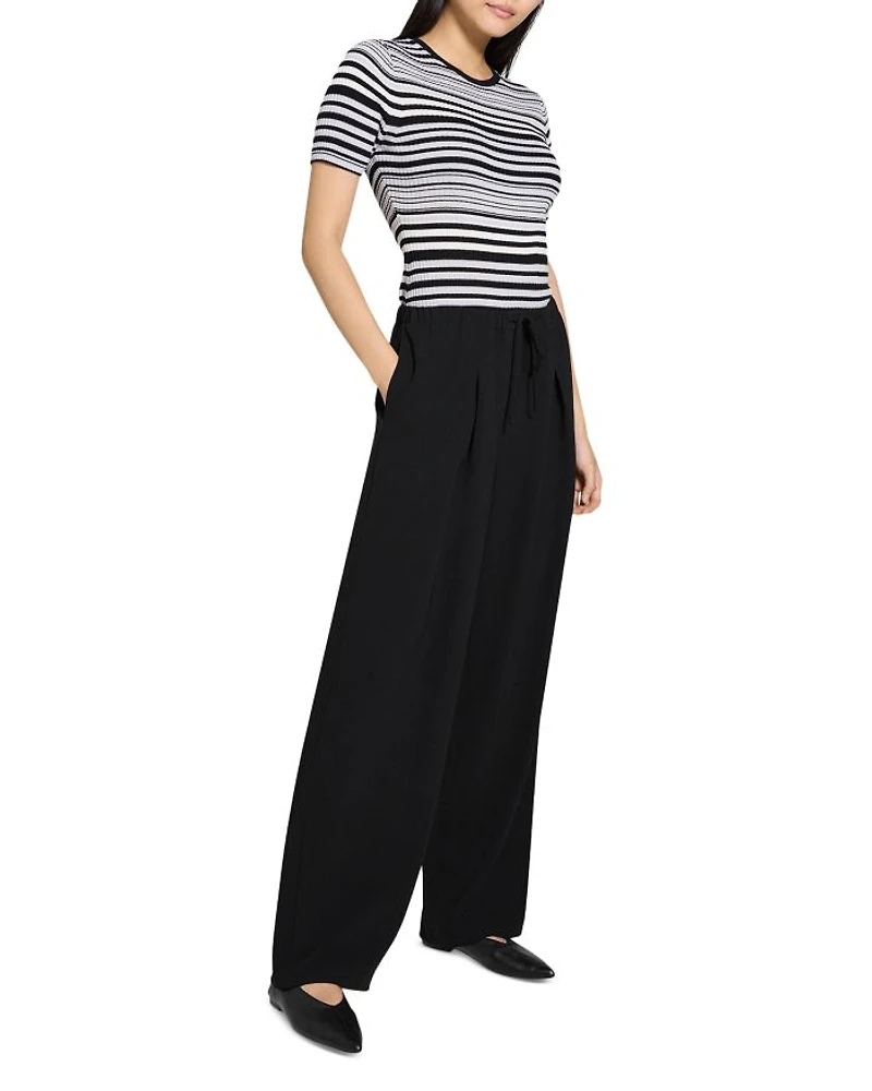 Pleated Drawstring Pants