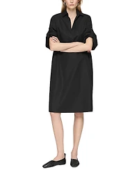 Lafayette 148 New York Tab Sleeved Popover Dress