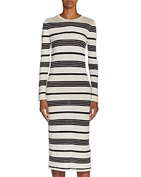Moncler Striped Midi Dress