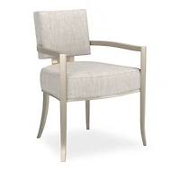 Caracole Reserved Seating Arm Chair - Light Gray