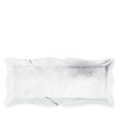 Vietri Florentine Wooden Accessories Marble Look Small Rectangular Tray