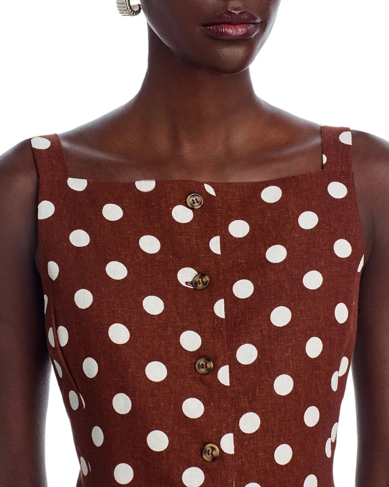 Joan Button Front Top