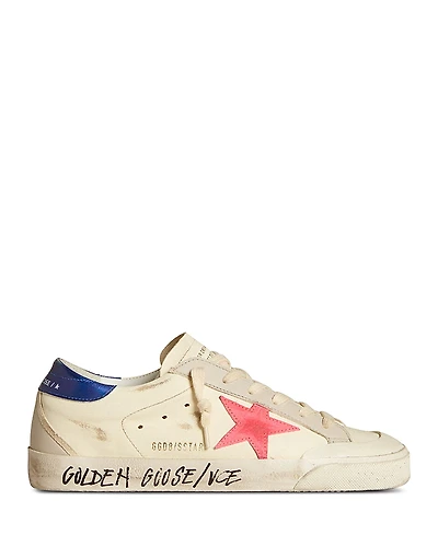 Golden Goose Unisex Super Star Penstar Classic Lace Up Sneakers
