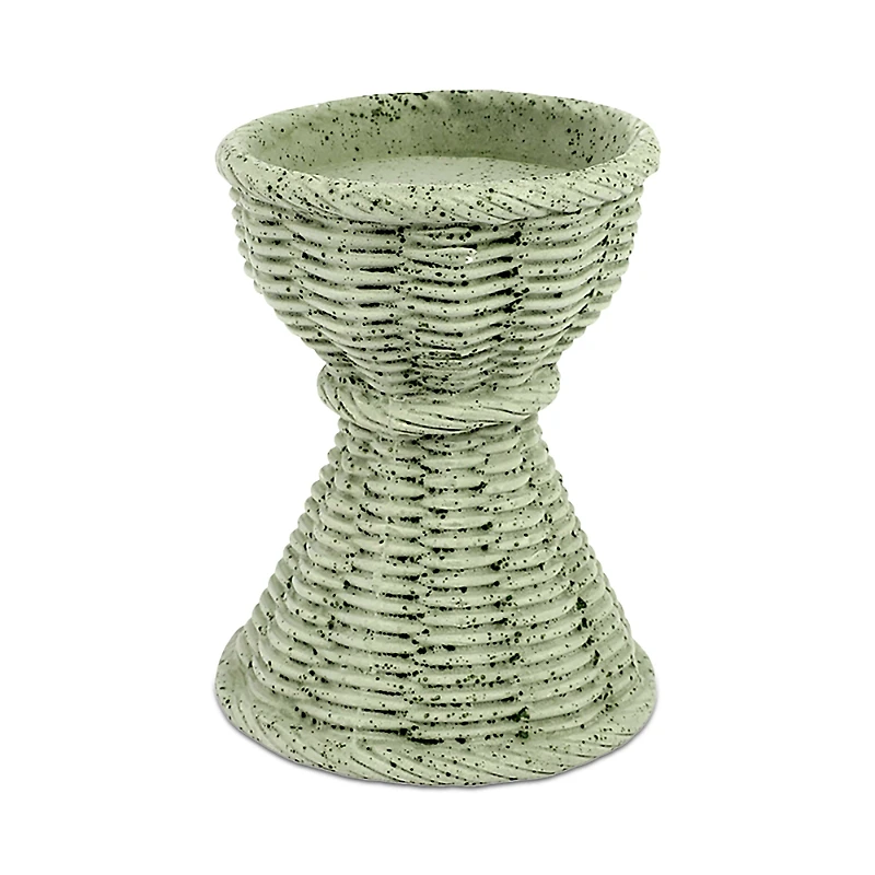 Vietri Casa Gray Short Candle Stick