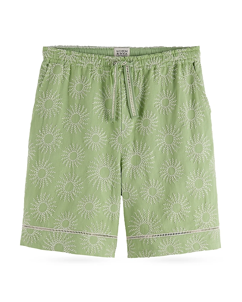 Scotch & Soda Embroidered 7.87 Bermuda Shorts