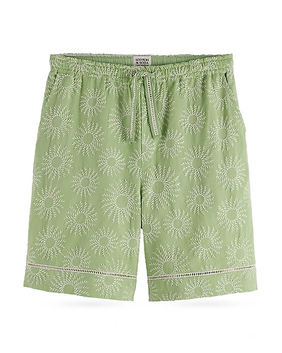 Scotch & Soda Embroidered 7.87 Bermuda Shorts