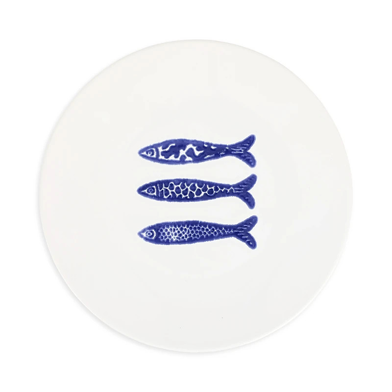 Vietri Santorini Minnows Salad Plate