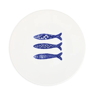 Vietri Santorini Minnows Salad Plate