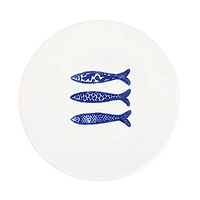 Vietri Santorini Minnows Salad Plate