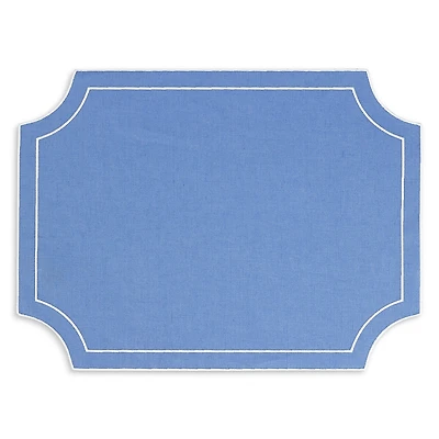 Vietri Tessuti Rectangular Placemats with White Stitching