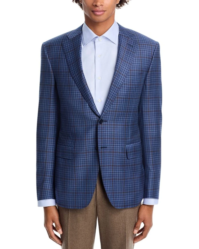 Siena Check Windowpane Regular Fit Sport Coat