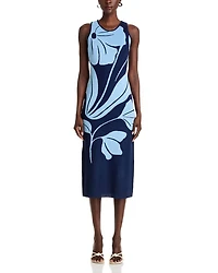 Exploded Floral Midi Dress