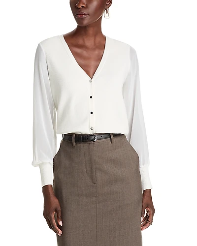 T Tahari Blouson Sleeve Cardigan