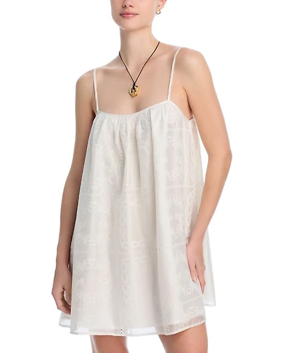 Embroidered Swim Cover-Up Dress - Exclusive