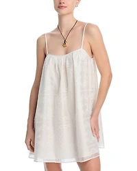 Embroidered Swim Cover-Up Dress - Exclusive