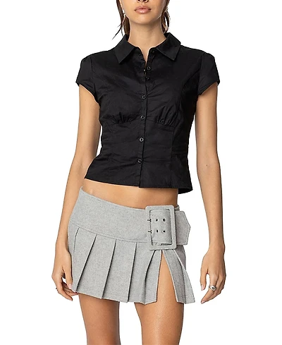 Edikted Massie Tailored Button Up Shirt