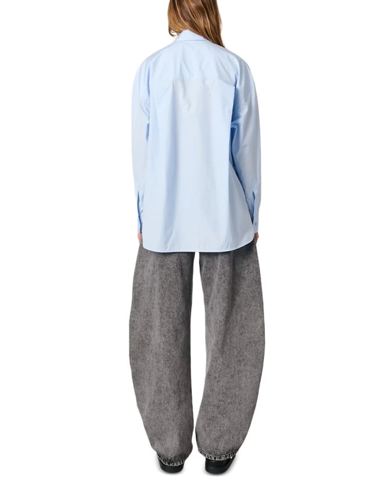 Poplin Rhinestone Shirt