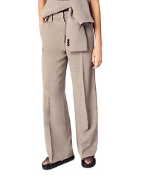 Straight Leg Suit Pants