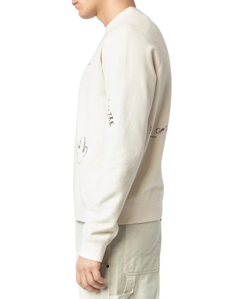 Uppy Graffiti Print Sweatshirt