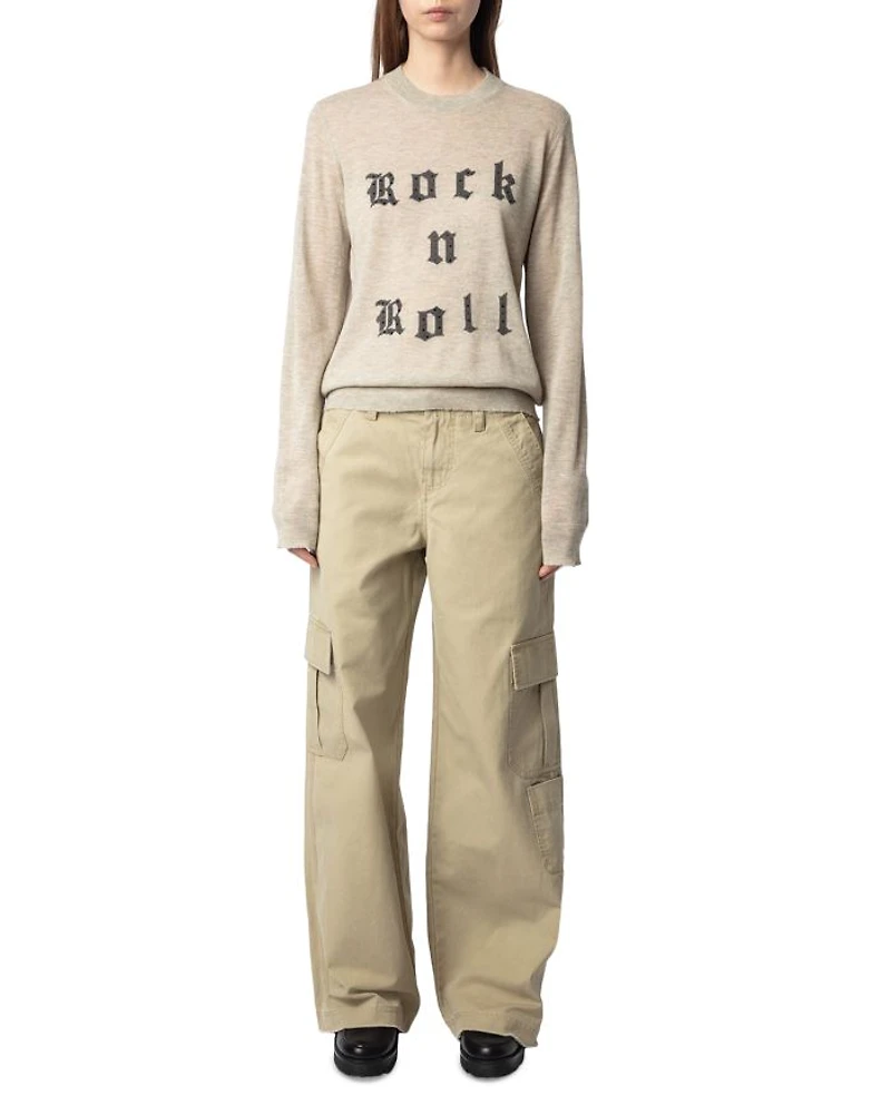 Ivy Rock N Roll Graphic Cashmere Sweater